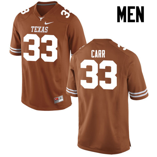 Men #33 Trevor Carr Texas Longhorns College Football Jerseys-Tex Orange